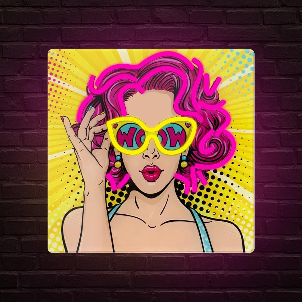 Lighting Decor Wow - Wow Lady Neon Signs for Wall