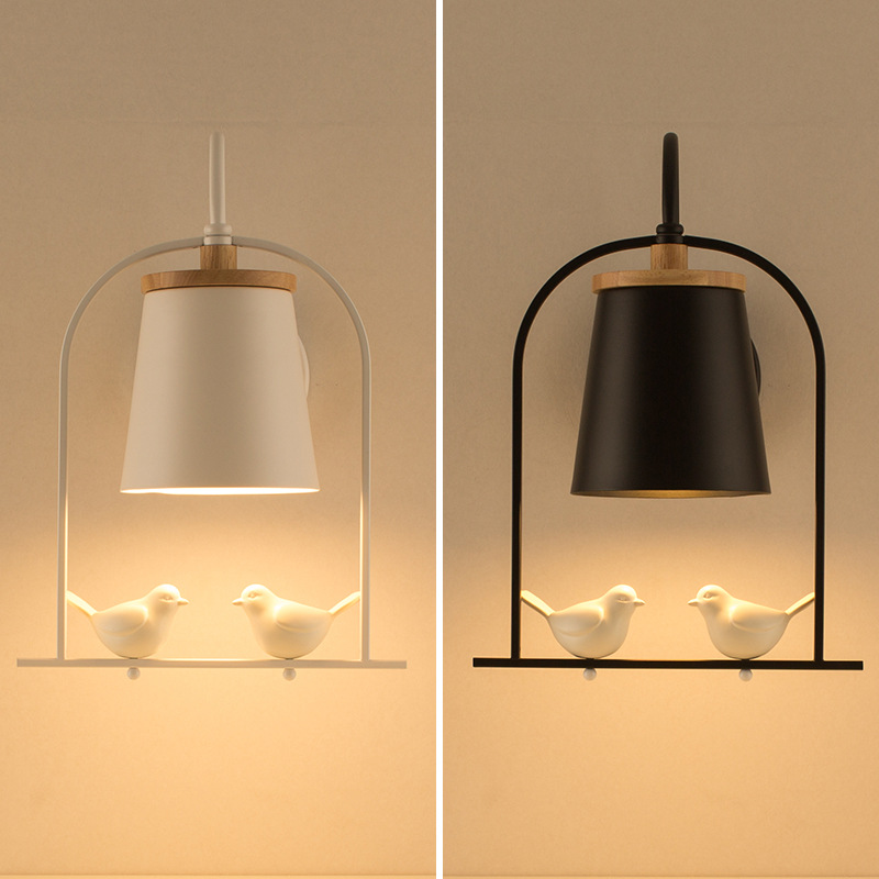 Foyer Lighting Wall Decor - Nordic Creative Bird LED Wall Lamp