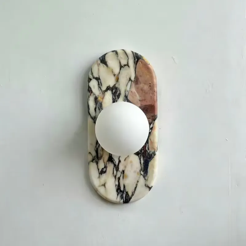 Home Lighting And Decor - SJX Minimalist Natural Calacatta Viola Marble