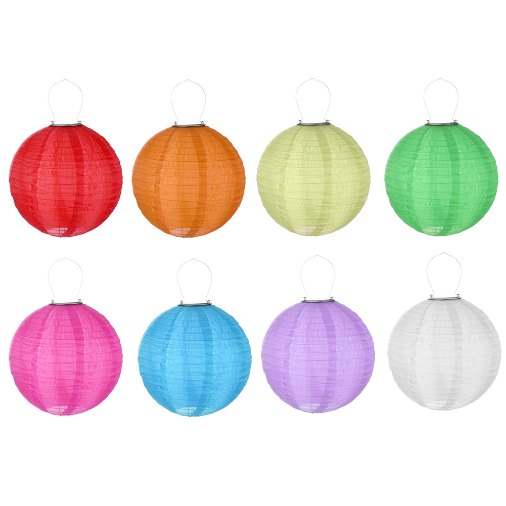 Lantern Paper Solar - LED Solar Hanging Lamp Waterproof Cloth