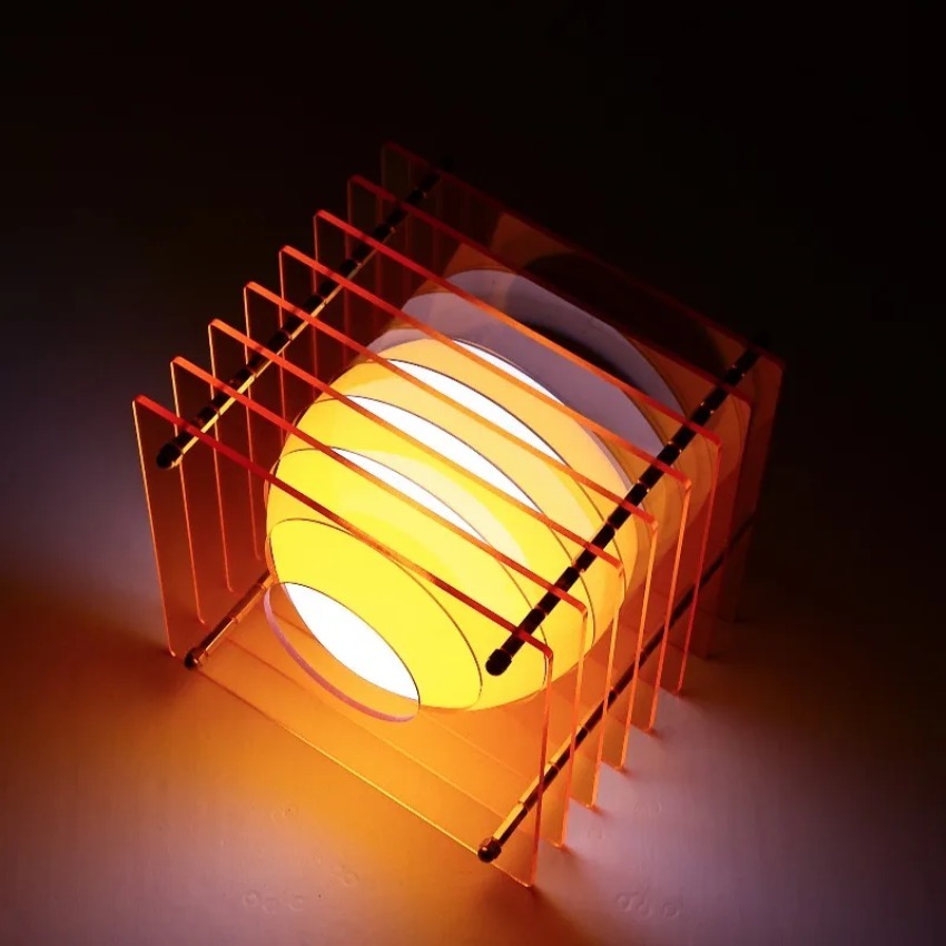 Home Lighting And Decor - DIY Moon Lamp Acrylic Thousand Layer