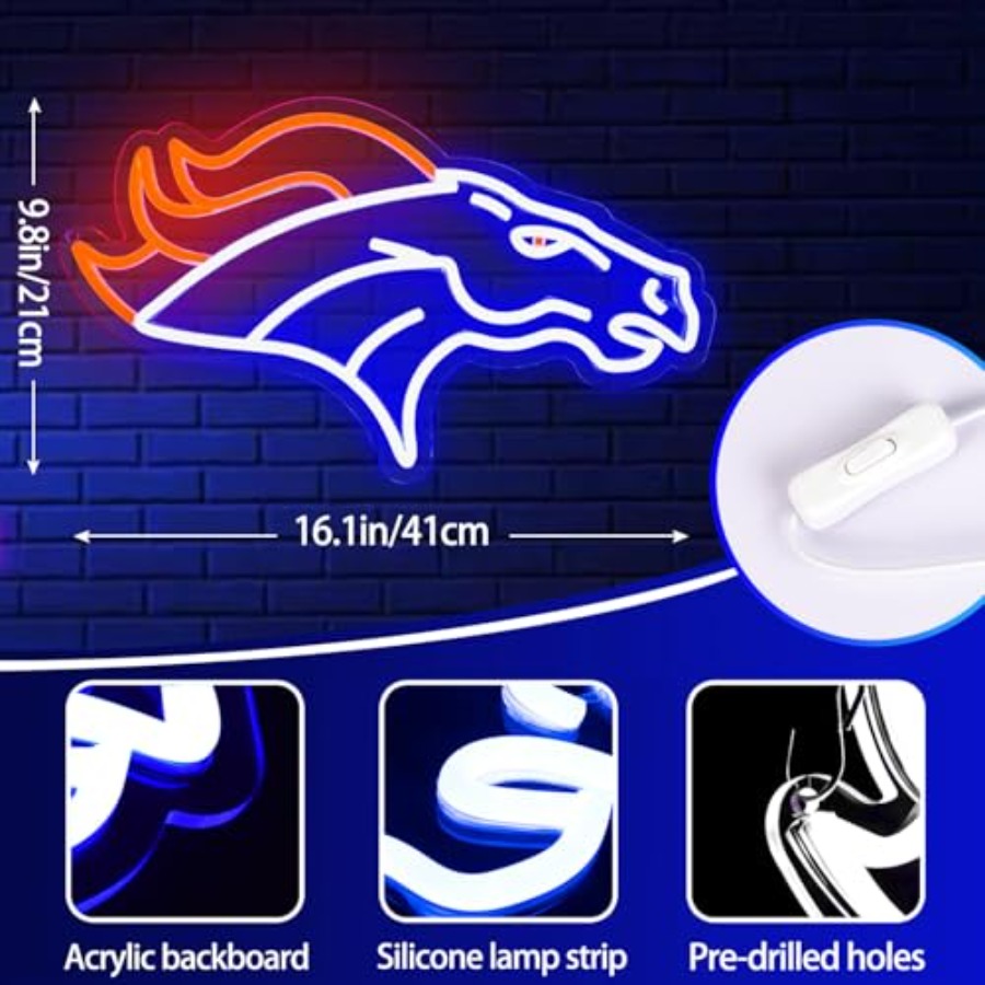 Football Neon Sign for Wall De - Garage Lighting Decor recension och pris