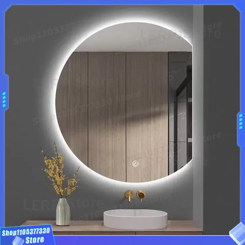 Modern LED Wall Mirror Semicir - Decor Lighting Solution recension och pris