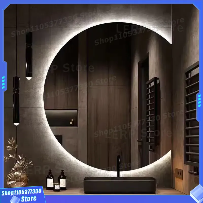 Modern LED Wall Mirror Semicir - Decor Lighting Solution recension och pris