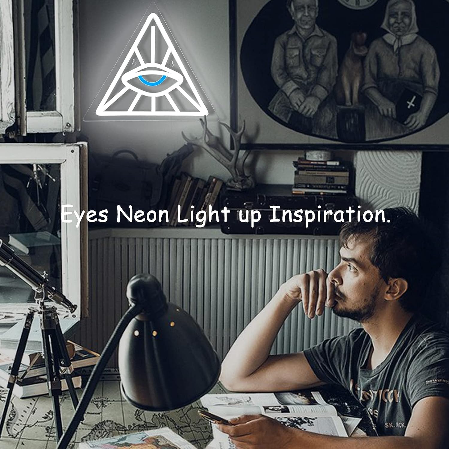 Eye in Triangle Neon Light LED - Outdoor Lighting Decor Ideas recension och pris