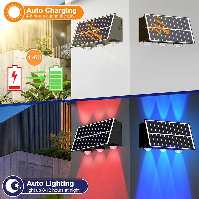 Outdoor Solar Fence Lights Sol - Garage Lighting Decor recension och pris