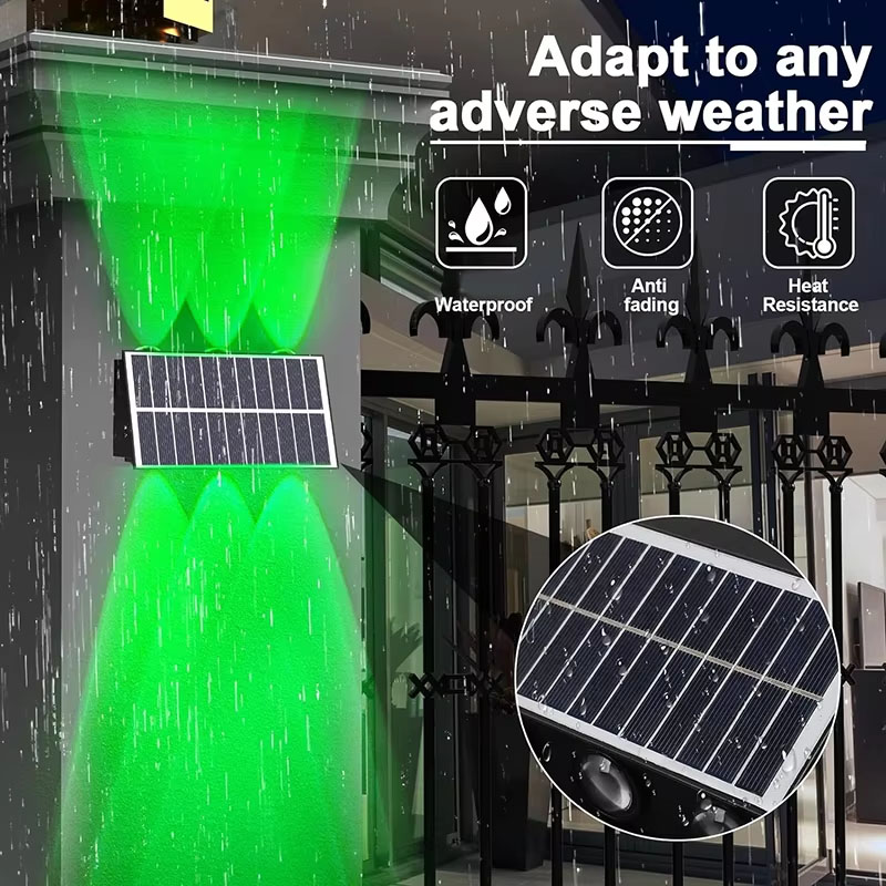 Outdoor Solar Fence Lights Sol - Garage Lighting Decor recension och pris