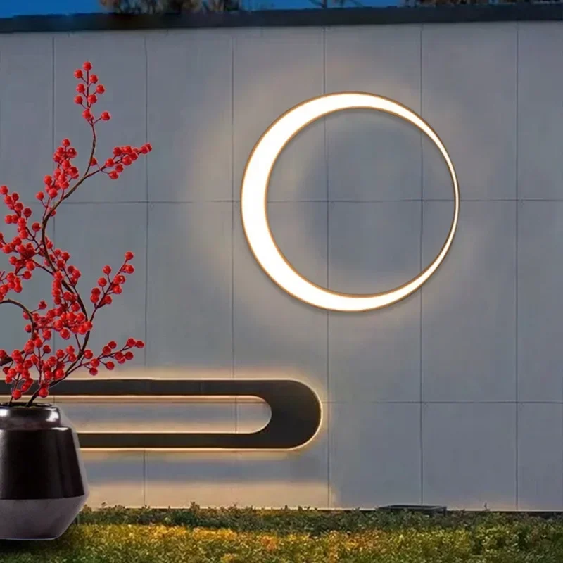 Modern Outdoor Waterproof Moon - Lighting Decoration On Wall recension och pris