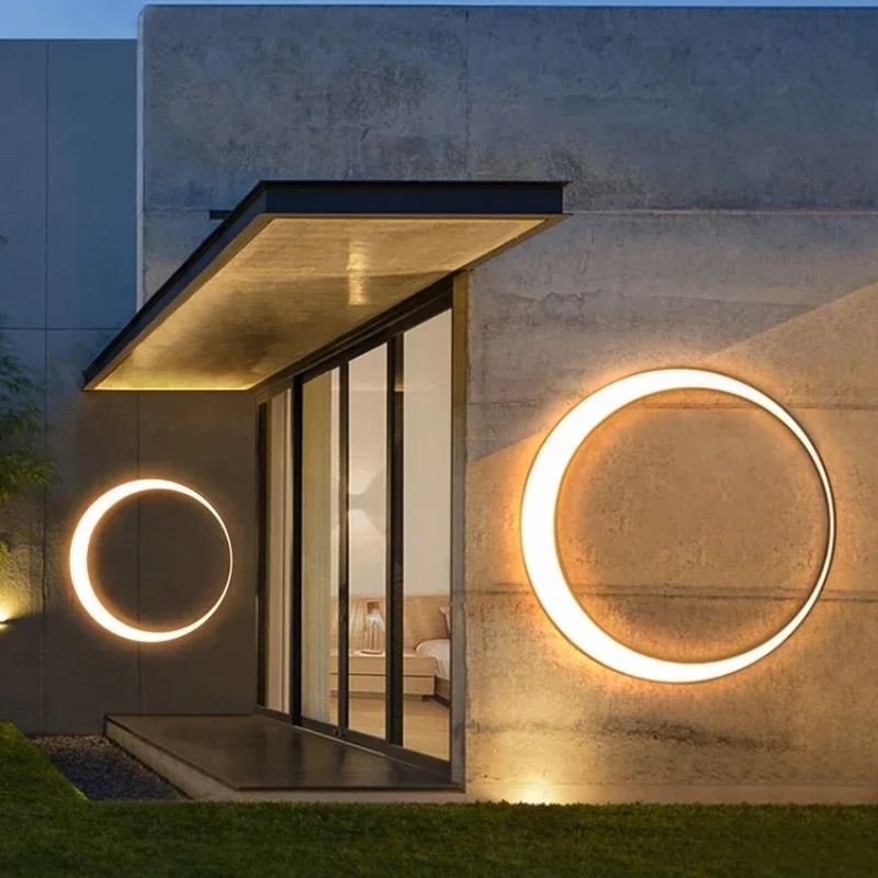 Modern Outdoor Waterproof Moon - Lighting Decoration On Wall recension och pris
