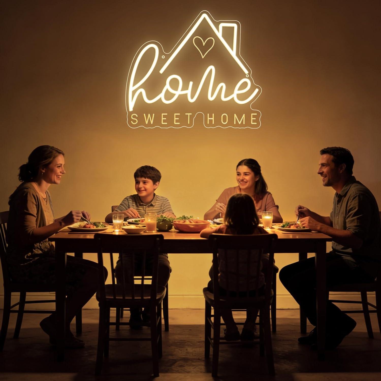 Sweet Home Neon Sign USB Dimma - Home Lighting And Decor recension och pris