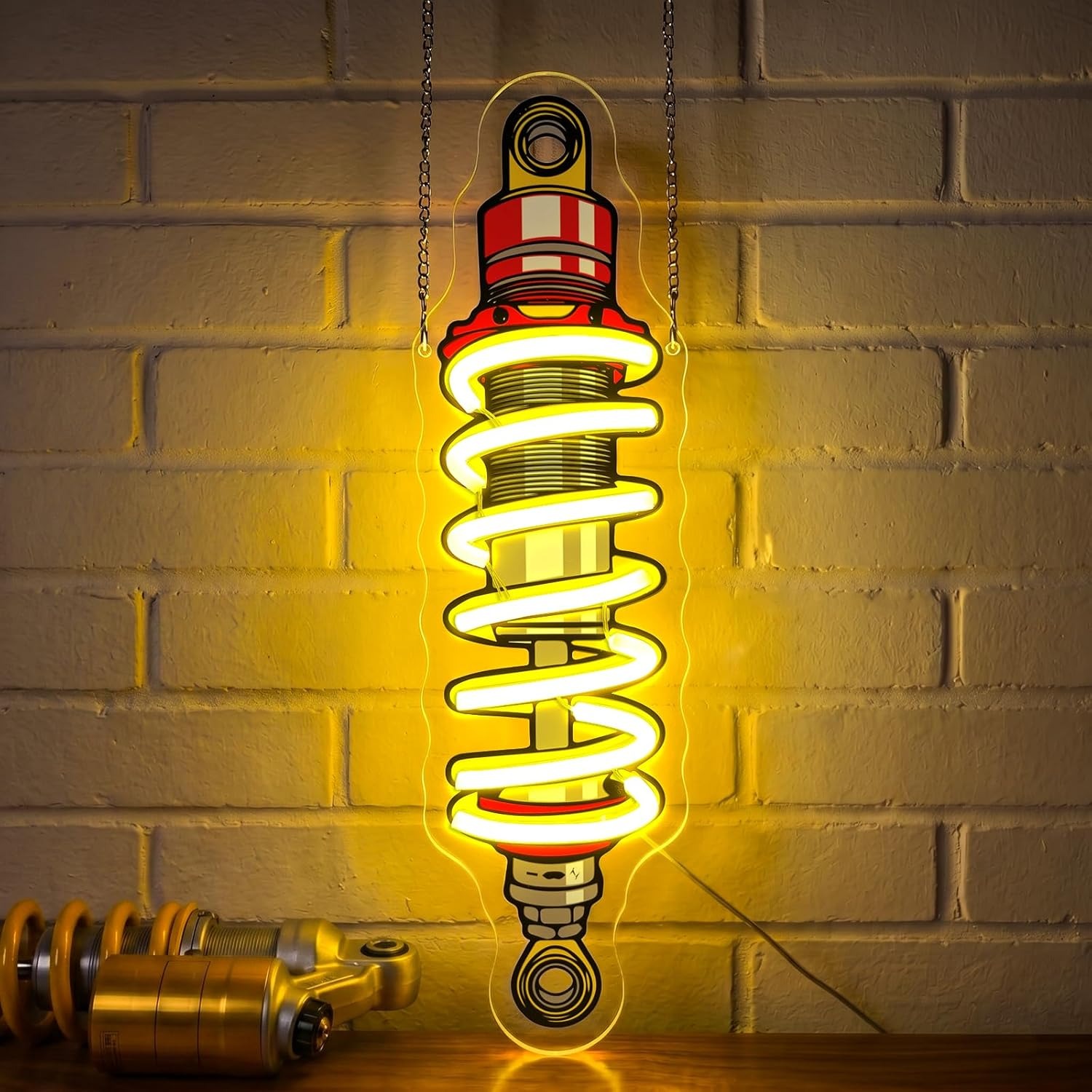 Shock Absorber LED Neon Light  - Garage Lighting Decor recension och pris