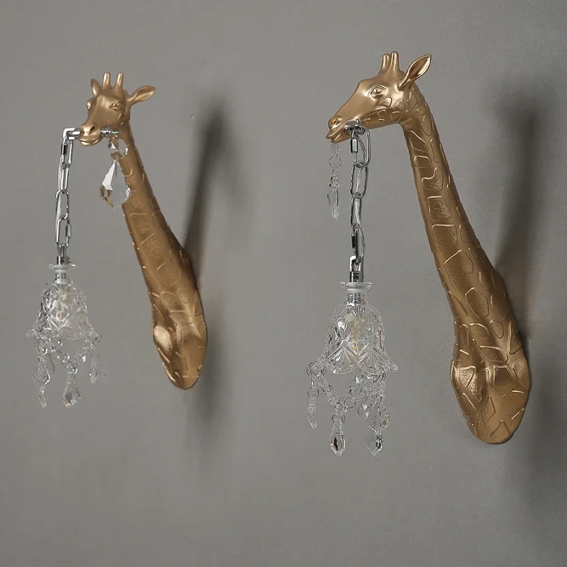 Modern Creative Resin Giraffe  - Lighting Decoration On Wall recension och pris
