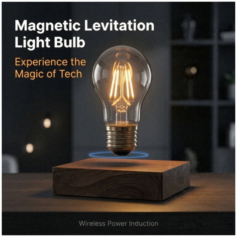 Magnetic Levitating Floating W - Led Moon Lamp recension och pris