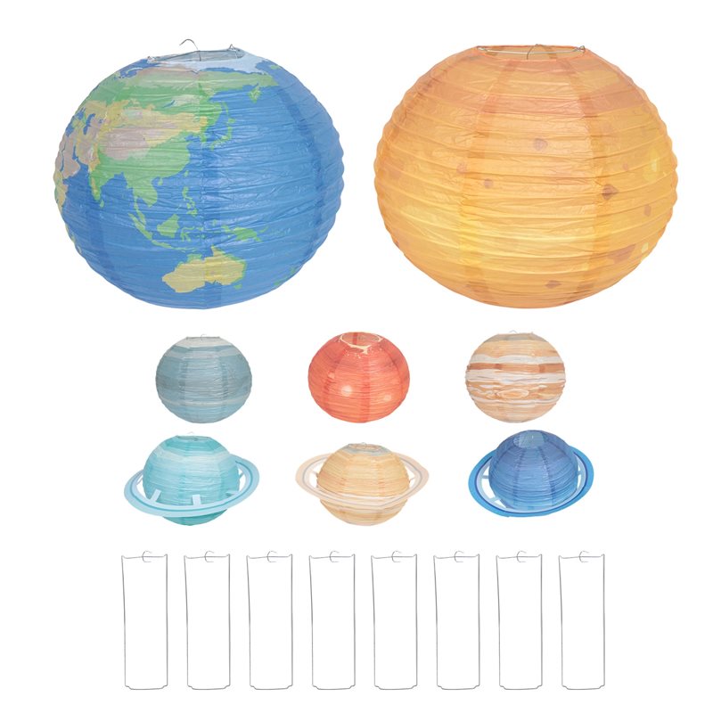 A93Z 8Pcs Space Paper Lanterns - Lantern Paper Solar recension och pris