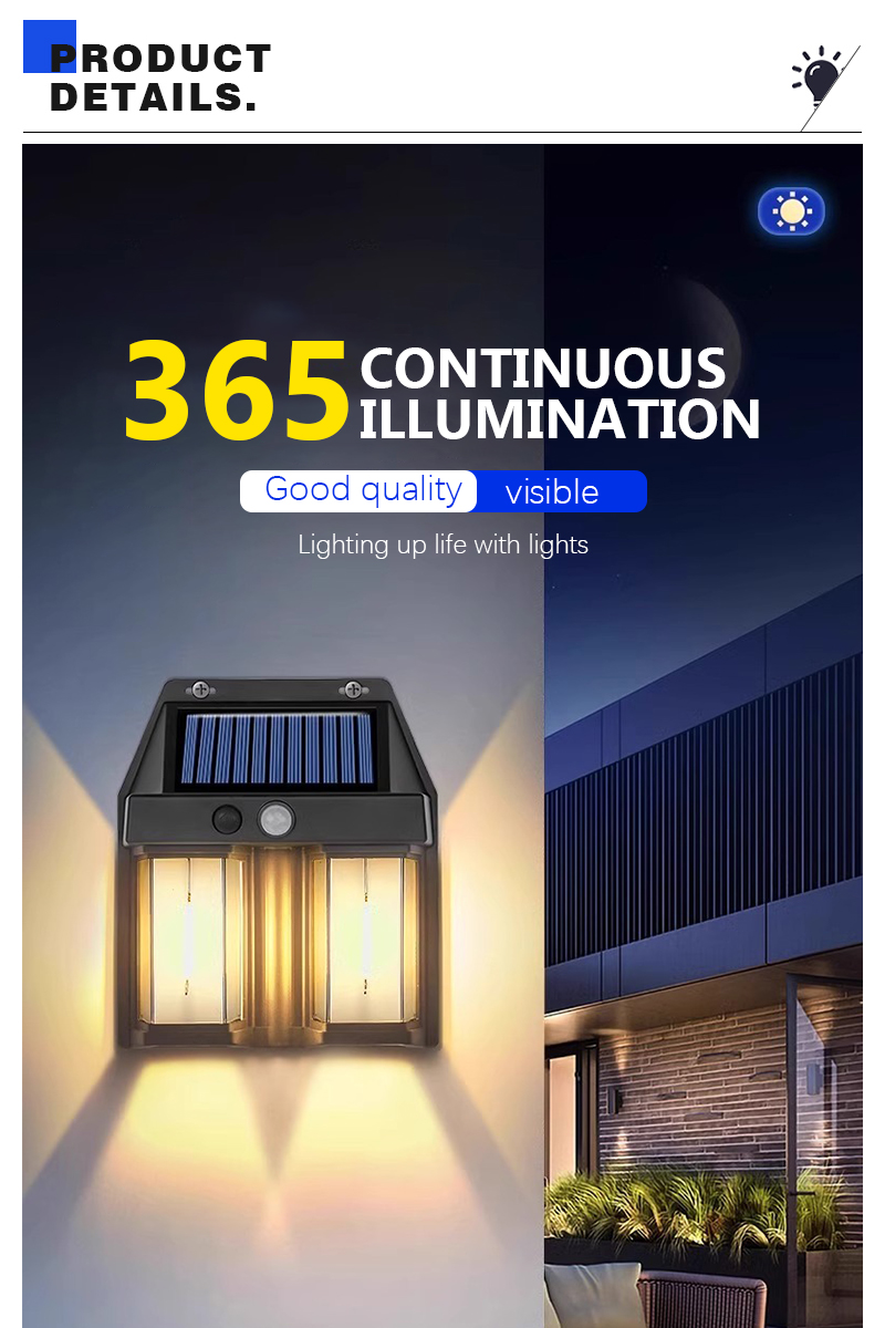 Solar Tungsten LED Wall Lamp O - Garage Lighting Decor recension och pris