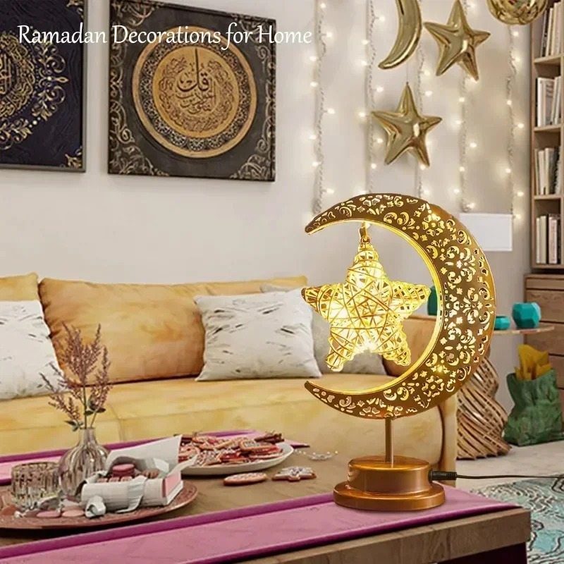 Ramadan LED Night Light Rotati - Led Moon Lamp recension och pris