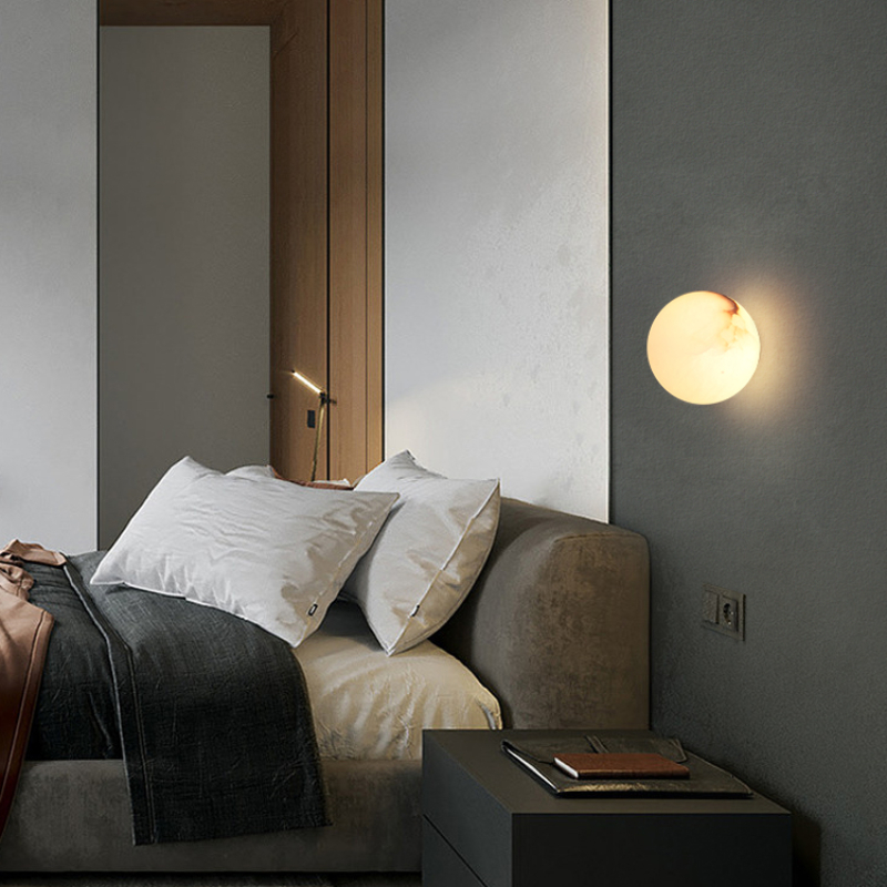 Nordic Ball Marble Wall Light  - Foyer Lighting Wall Decor recension och pris