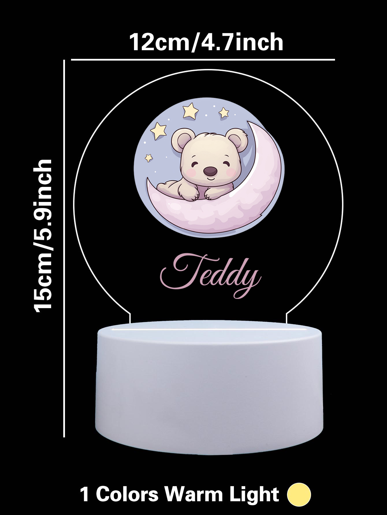 1pc Personalize Custom Moon be - Led Moon Lamp recension och pris