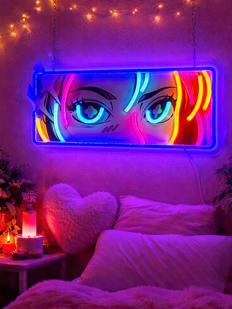 Passionate Eyes Neon Sign USB  - Garage Lighting Decor recension och pris