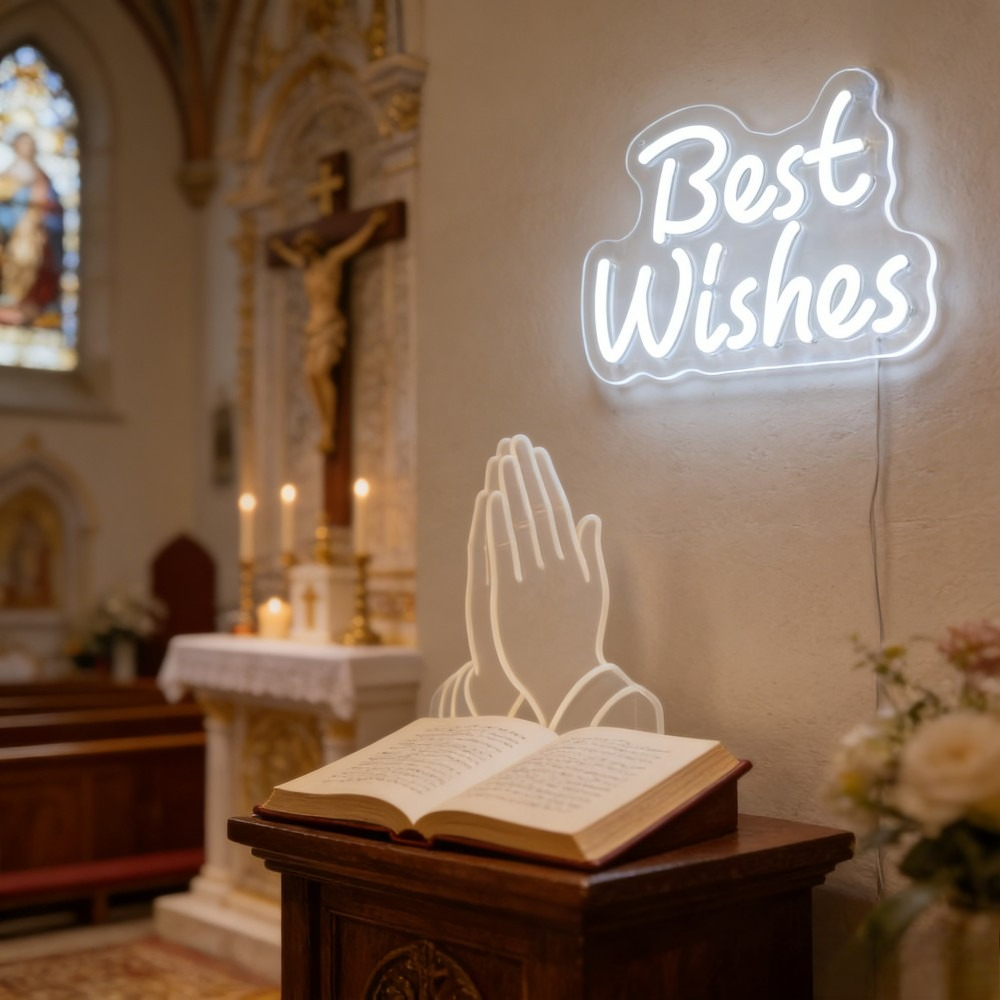 Best Wishes Dimmable LED Neon  - Outdoor Lighting Decor Ideas recension och pris