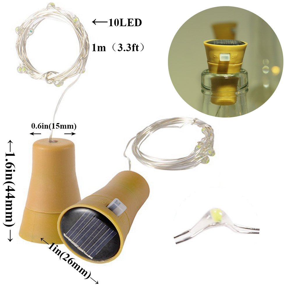 10/20LEDs Solar Wine Bottle St - Lantern Paper Solar recension och pris