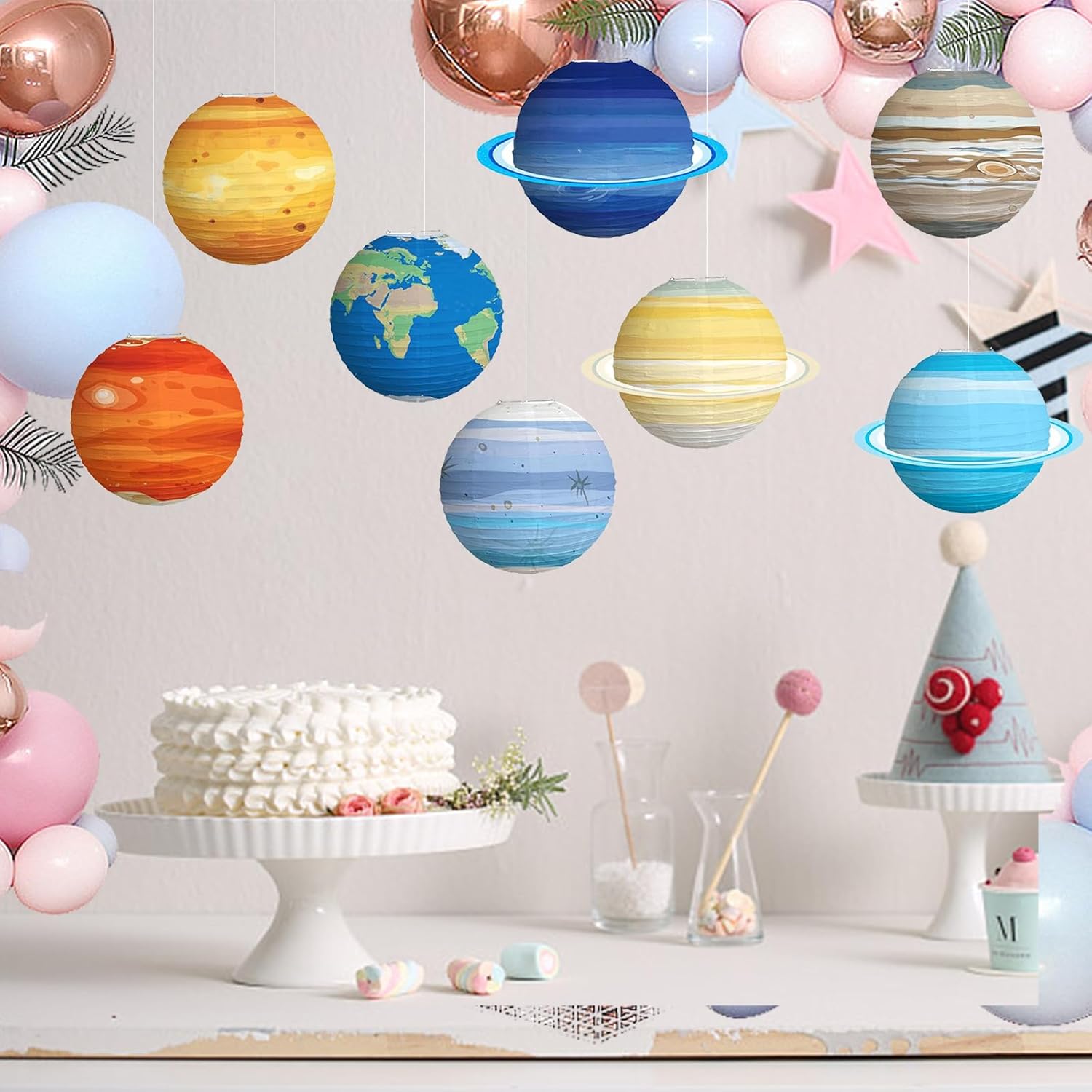 1PCS Solar System Eight Planet - Lantern Paper Solar recension och pris