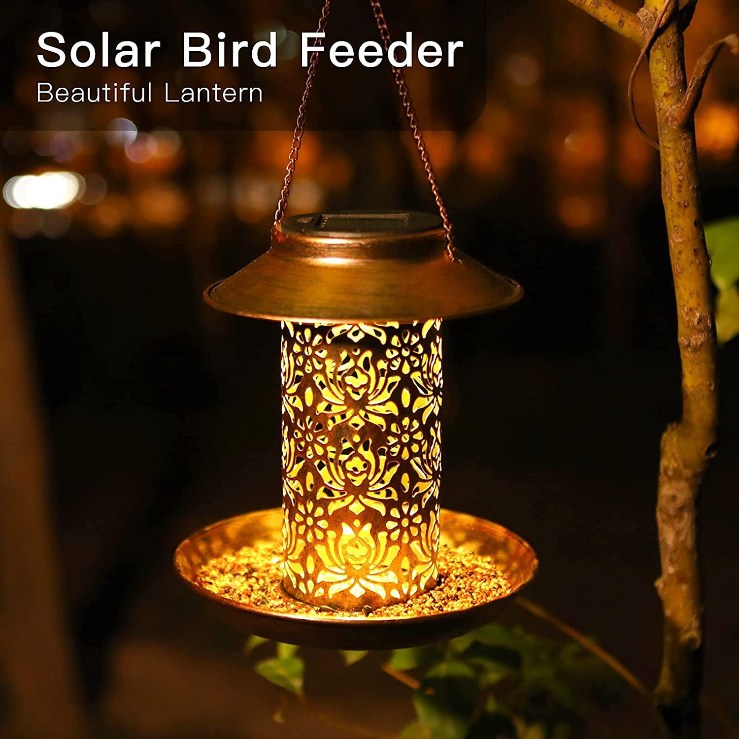 Hanging Bird House Metal Outdo - Outdoor Lighting Decor Ideas recension och pris