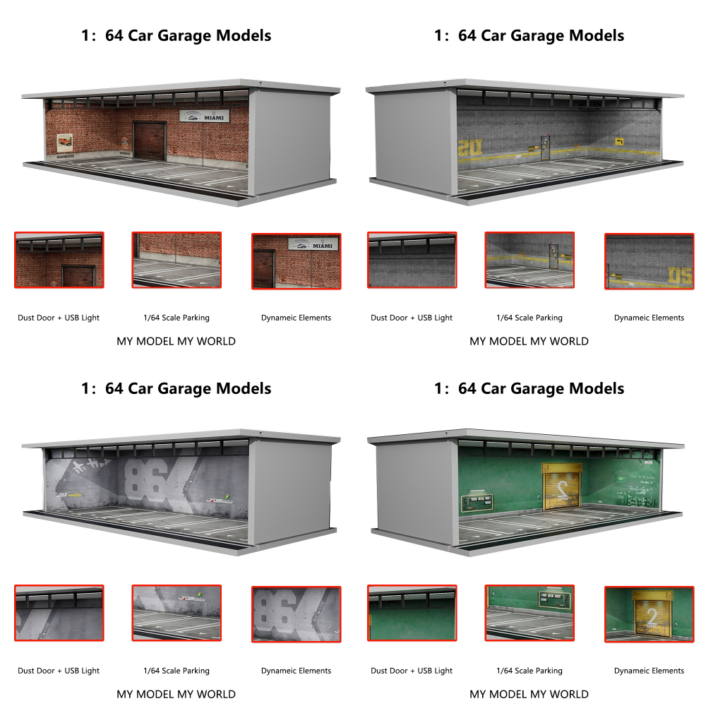 More Art 1/64 Car Garage Diora - Garage Lighting Decor recension och pris