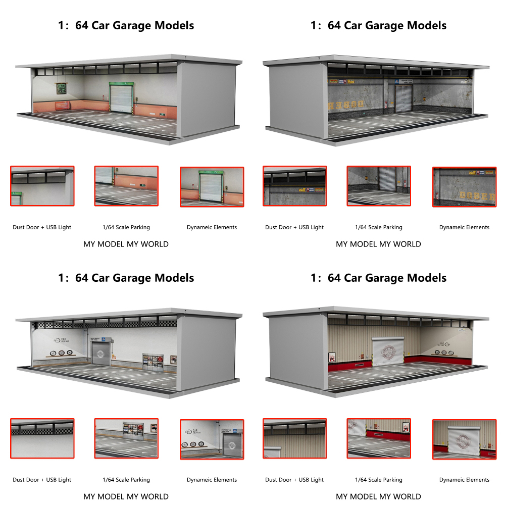 More Art 1/64 Car Garage Diora - Garage Lighting Decor recension och pris