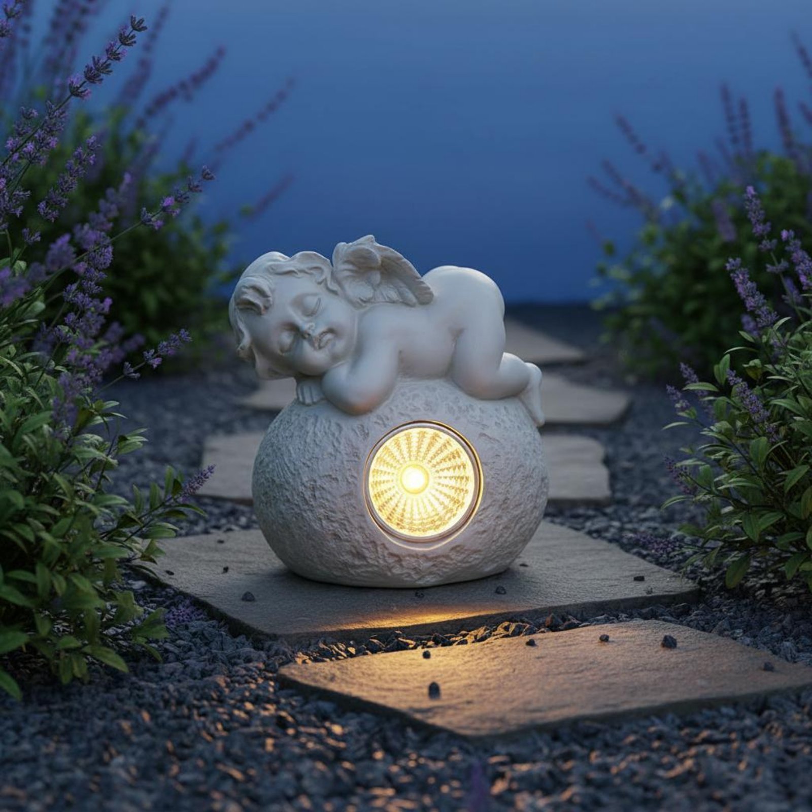 Lying Angel Light Resin Made H - Home Lighting And Decor recension och pris