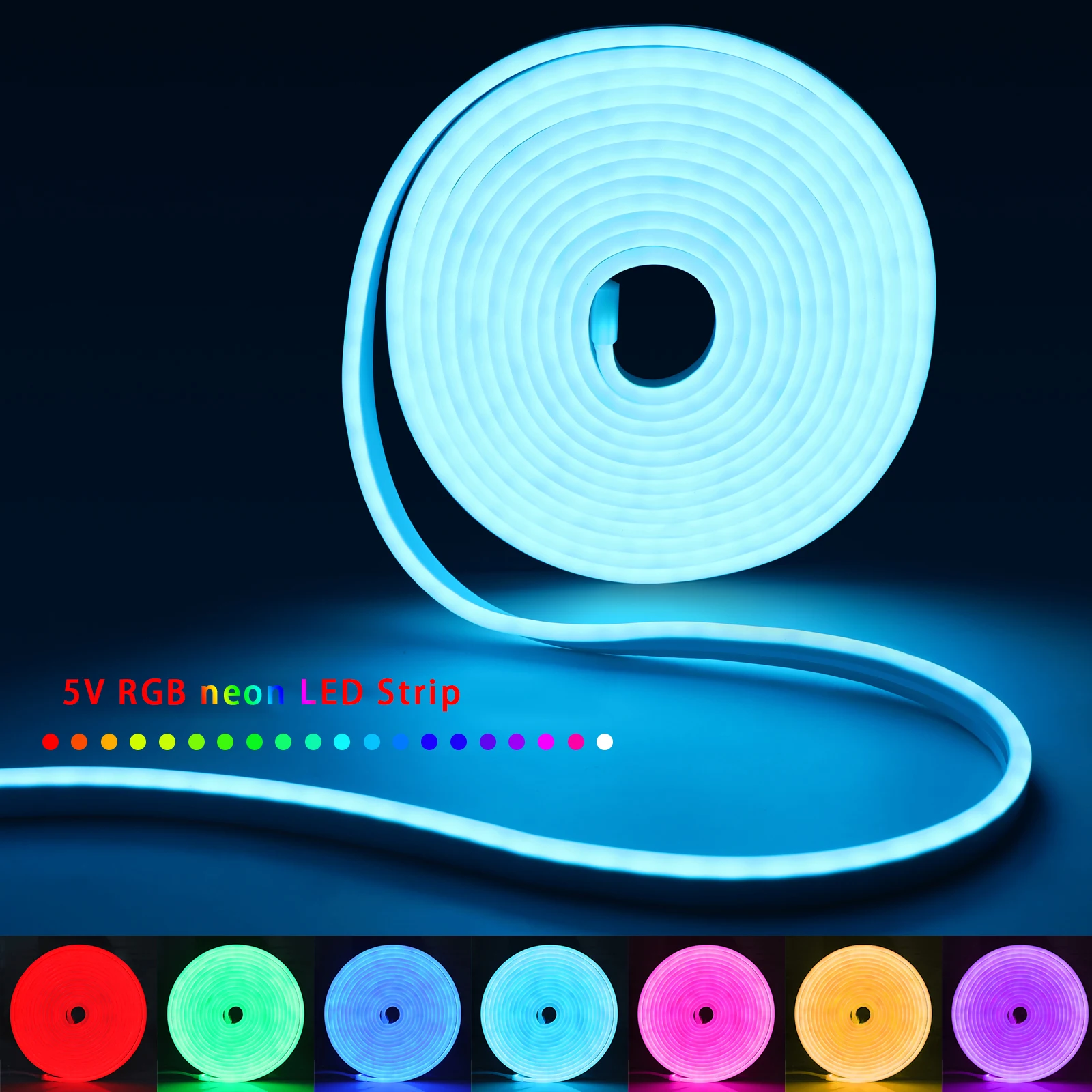1-5m RGB LED Neon Strip Light  - Home Lighting And Decor recension och pris