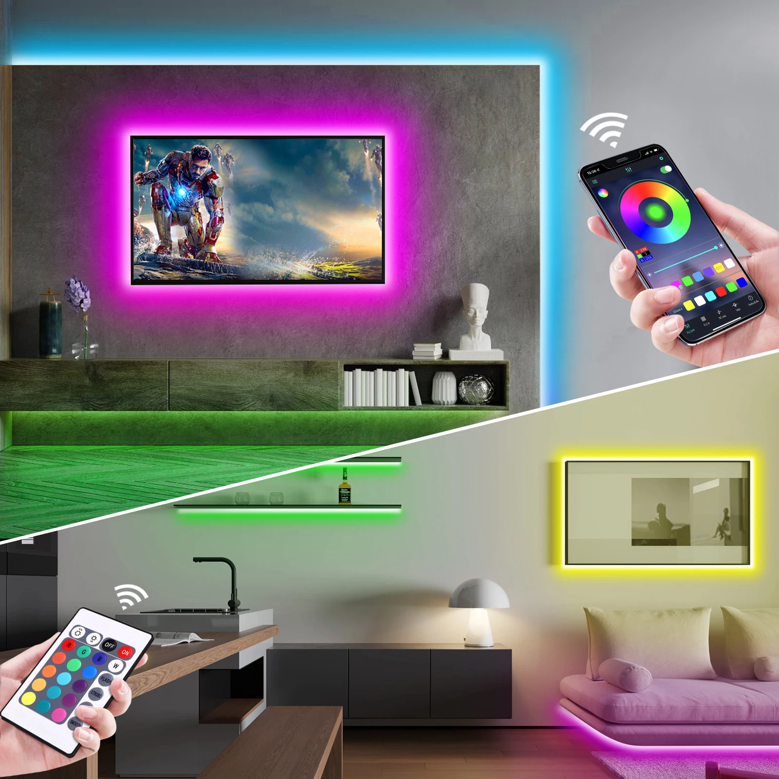1-5m RGB LED Neon Strip Light  - Home Lighting And Decor recension och pris